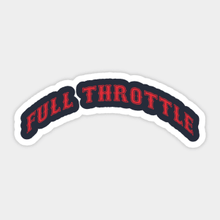 Red Sox Full Throttle Sticker